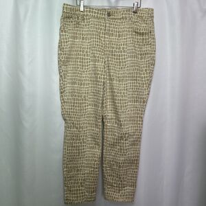 Tommy Bahama Pants Women’s 12X28 Boracay Beach High Rise Ankle Golden Honey